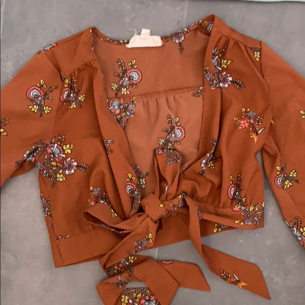 Sweet Wanderer Long Sleeve Crop Top